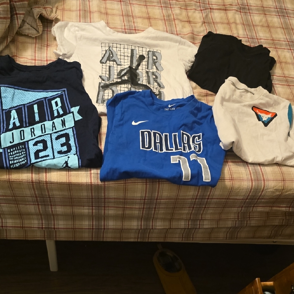Nike Blue and White Dallas Kids Tee